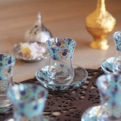 ÇİNİLİ TOPKAPI ÇAY SETİ