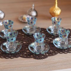 ÇİNİLİ TOPKAPI ÇAY SETİ