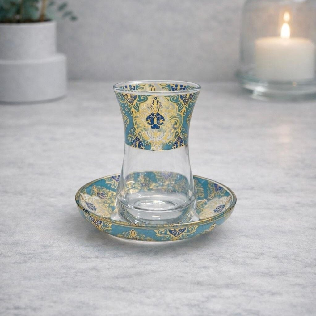 ÇİNİLİ TOPKAPI ÇAY SETİ