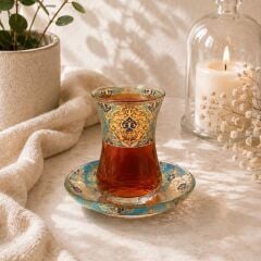 ÇİNİLİ TOPKAPI ÇAY SETİ