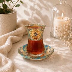 ÇİNİLİ TOPKAPI ÇAY SETİ
