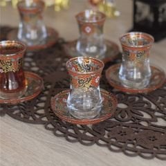 ÇİNİLİ İZNİK ÇAY SETİ