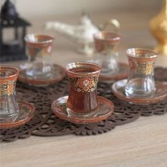 ÇİNİLİ İZNİK ÇAY SETİ