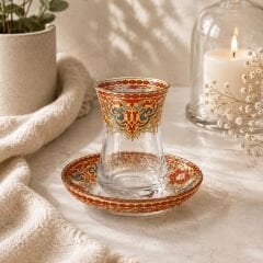ÇİNİLİ İZNİK ÇAY SETİ