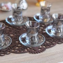 DANTEL ÇAY SETİ - GÜMÜŞ