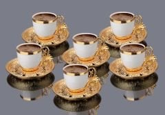 LAL KAHVE SETİ - ALTIN