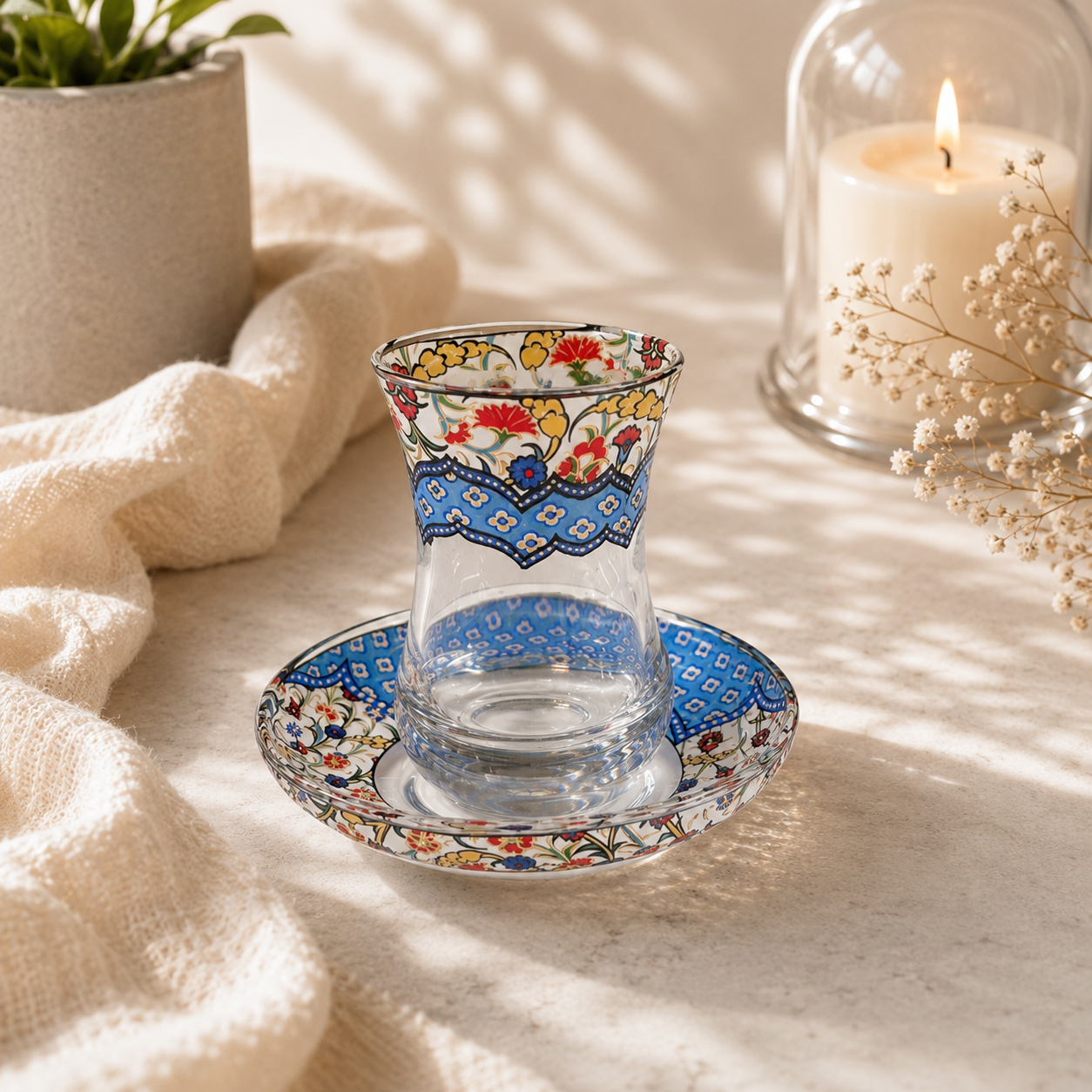 ÇİNİLİ DERYA ÇAY SETİ