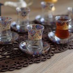 ÇİNİLİ KÜTAHYA ÇAY SETİ