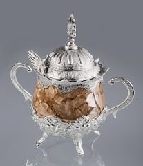 METAL KAHVERENGİ ŞEKERLİK - GÜMÜŞ