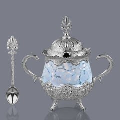 METAL TURKUAZ ŞEKERLİK - GÜMÜŞ