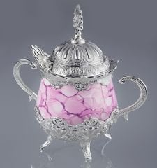 METAL PEMBE ŞEKERLİK - GÜMÜŞ