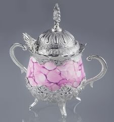 METAL PEMBE ŞEKERLİK - GÜMÜŞ