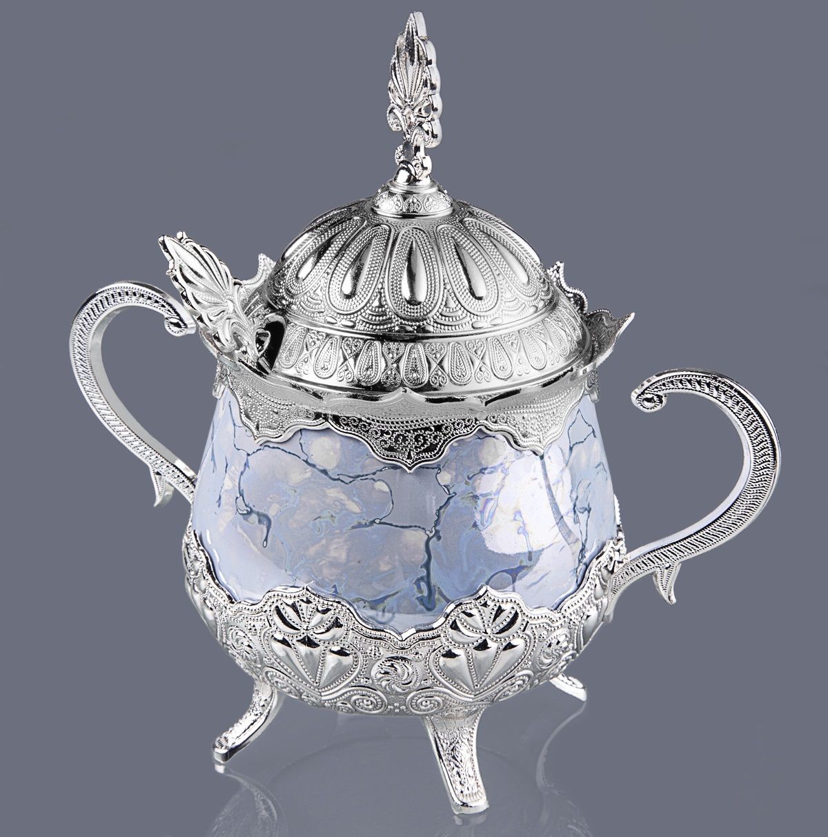 METAL MAVİ ŞEKERLİK - GÜMÜŞ