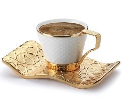 SELÇUKLU KAHVE SETİ - ALTIN