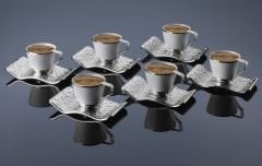 SELÇUKLU KAHVE SETİ - GÜMÜŞ