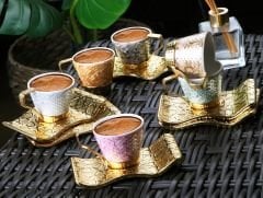 SELÇUKLU KARIŞIK KAHVE SETİ - ALTIN