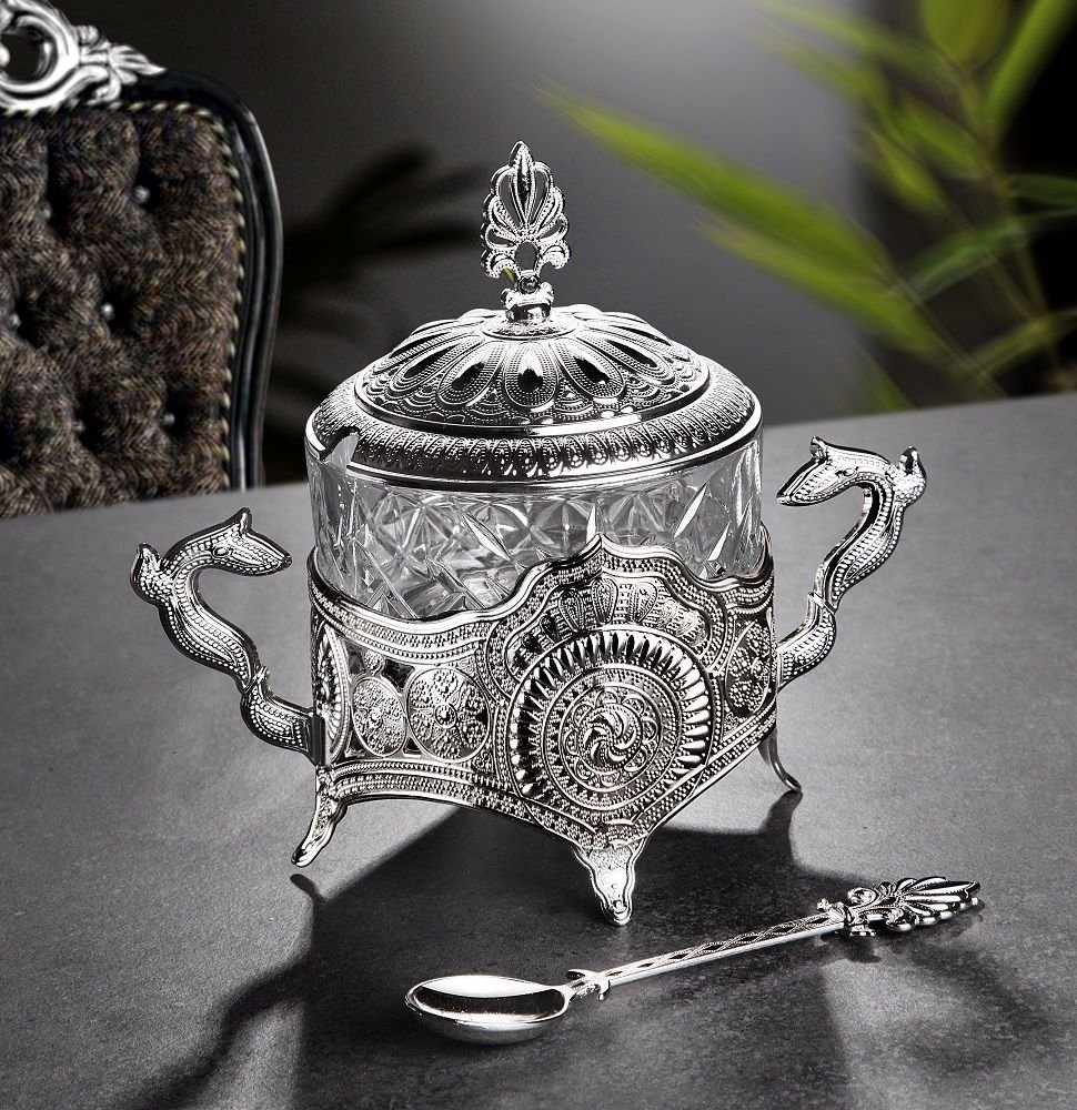 METAL KAPLAMA CAM ŞEKERLİK - GÜMÜŞ