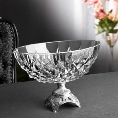 METAL KAİDELİ CAM GONDOL - GÜMÜŞ