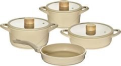 OMS OYSTER 7 PARÇA SERAMİK TENCERE TAVA SETİ