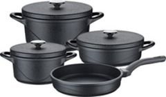 OMS WAVE QUARTZ 7 PARÇA BİOGRANİT YAPIŞMAZ TENCERE TAVA SETİ