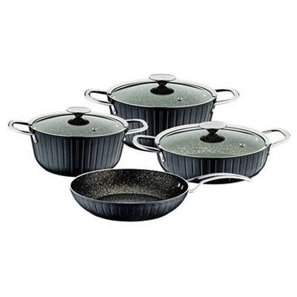 COLONNA 7 PARÇA TENCERE TAVA SETİ Siyah