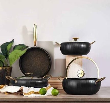 MERIDIAN 7 PARÇA GRANİT TENCERE TAVA SETİ