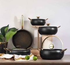 MERIDIAN 9 PARÇA GRANİT TENCERE TAVA SETİ