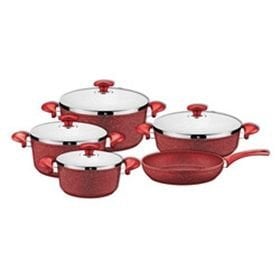 MAYFAIR 7 PARÇA TENCERE TAVA SETİ Kırmızı