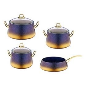 KEOPS 9 PARÇA TENCERE SETİ Lacivert Mavi
