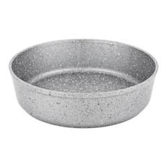 GRANİT YUVARLAK FIRIN TEPSİSİ Gri