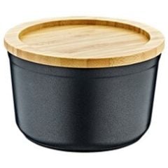 OMS GRANİT SAKLAMA KABI 16 CM. Siyah