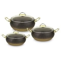 OMS BAKRAÇ GRANİT TENCERE SETİ