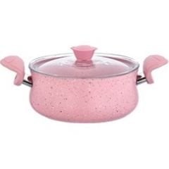 OMS GRANİT GÜVEÇ TENCERE SETİ Pembe