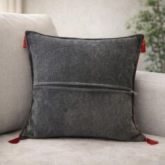 ETNİK MANDALA DESENLİ KIRMIZI 45x45 CM DEKORATİF YASTIK KILIFI