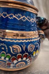 TEK KİŞİLİK ERZİNCAN İŞİ İŞLEMELİ MİNİ BAKIR ÇAYDANLIK – EL İŞÇİLİĞİ