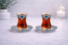 ÇİNİLİ SAFİR ÇAY SETİ