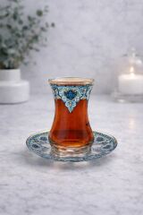 ÇİNİLİ SAFİR ÇAY SETİ