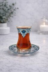 ÇİNİLİ SAFİR ÇAY SETİ