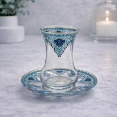 ÇİNİLİ SAFİR ÇAY SETİ