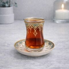 PORSELEN REVAK DESENLİ ÇAY SETİ