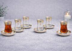 PORSELEN REVAK DESENLİ ÇAY SETİ