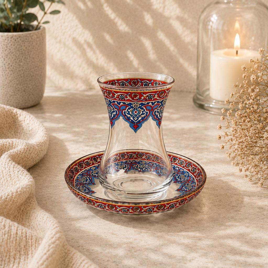 ÇİNİLİ DİVAN ÇAY SETİ