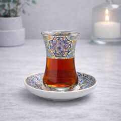 PORSELEN RÜZGAR GÜLÜ ÇAY SETİ