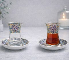 PORSELEN RÜZGAR GÜLÜ ÇAY SETİ