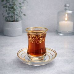 YALDIZ SARMAŞIK ÇAY SETİ - ALTIN