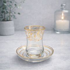 YALDIZ SARMAŞIK ÇAY SETİ - ALTIN