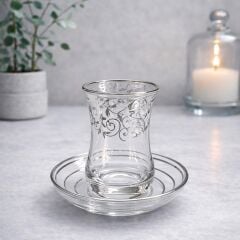 YALDIZ SARMAŞIK ÇAY SETİ - GÜMÜŞ