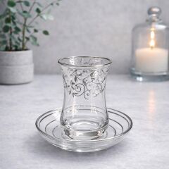 YALDIZ SARMAŞIK ÇAY SETİ - GÜMÜŞ