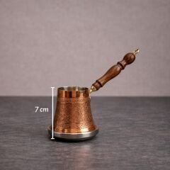 KİRAZ DESENLİ MİNİ İNDÜKSİYON TABANLI BAKIR CEZVE – 2 KİŞİLİK