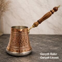 KİRAZ DESENLİ BÜYÜK BOY İNDÜKSİYON TABANLI BAKIR CEZVE – 4 KİŞİLİK